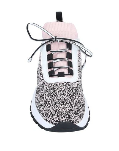 Prada Sneakers With Shaded Motif In Pink | ModeSens
