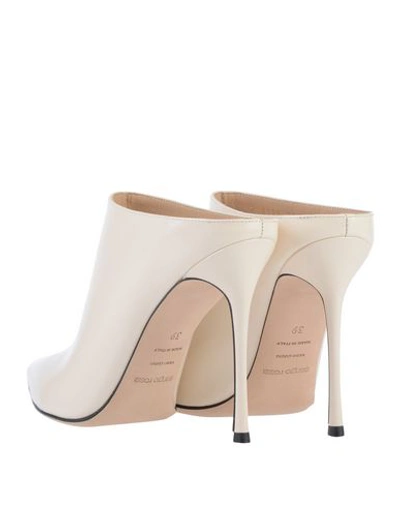 Shop Sergio Rossi Mules In Ivory