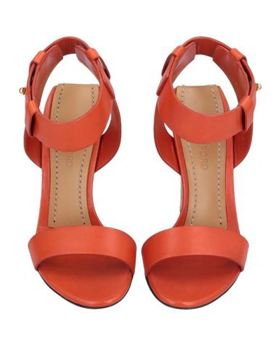 Shop Tom Ford Sandals In Orange