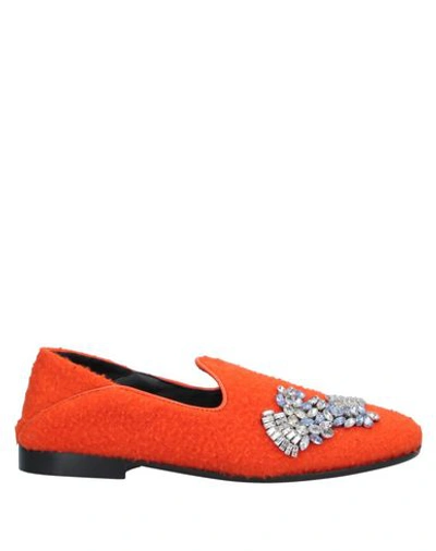 Shop Jucca Loafers In Orange