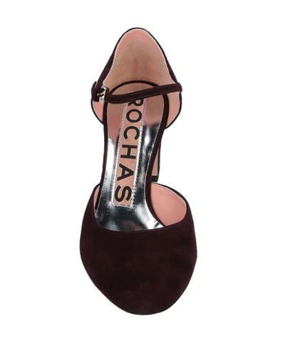 Rochas Pumps In Deep Purple