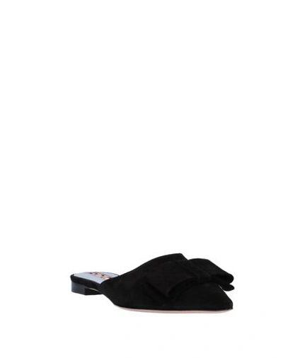 Rochas Mules In Black