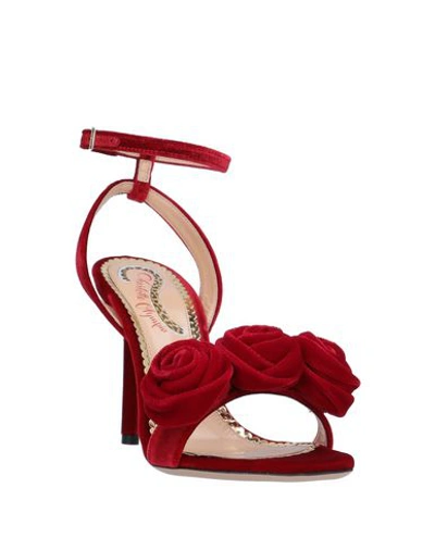 Shop Charlotte Olympia Sandals In Red