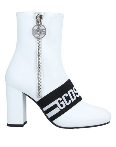 Shop Gcds Ankle Boots In White