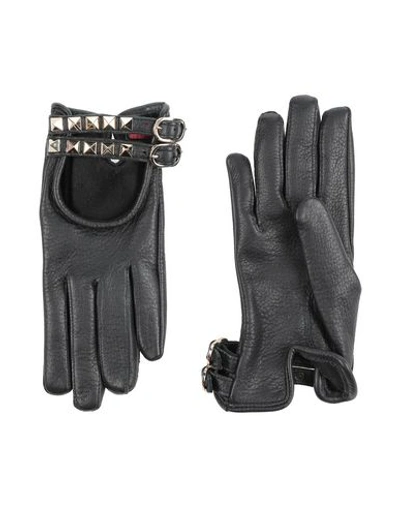 Shop Valentino Gloves In Black