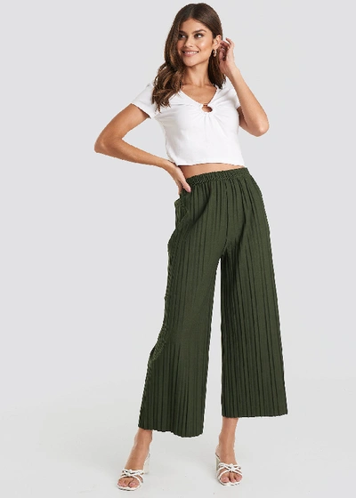 Shop Trendyol Carmen Trousers - Green In Khaki