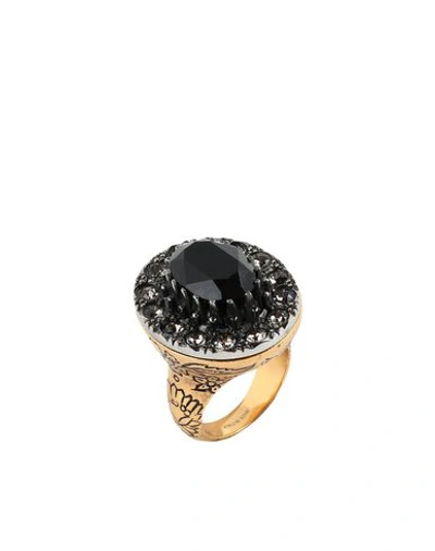Shop Alexander Mcqueen Ring In Black