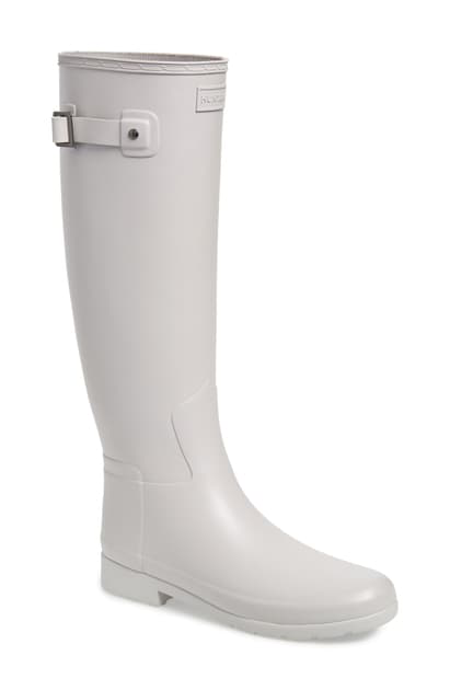 matte grey hunter boots