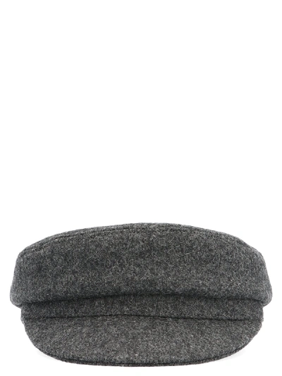 Shop Isabel Marant Evie Hat In Grey