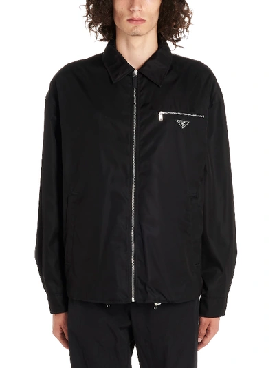 Shop Prada Jacket In Black