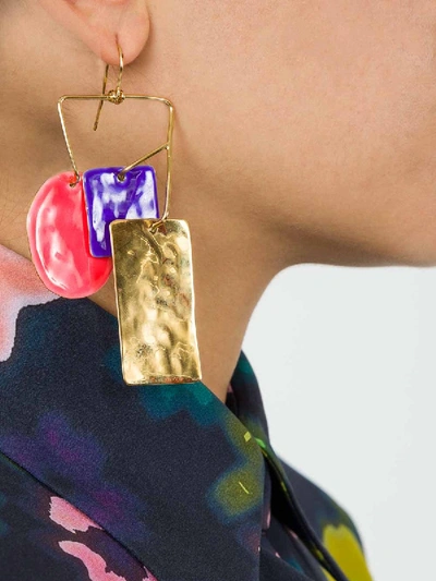 Shop Lhd Bird Garden Earrings X Aurelie Bidermann In Purple