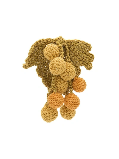 Shop Rosie Assoulin Knitted Chunky Earring In Yellow