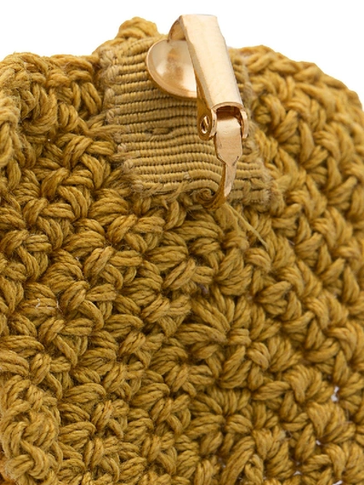 Shop Rosie Assoulin Knitted Chunky Earring In Yellow