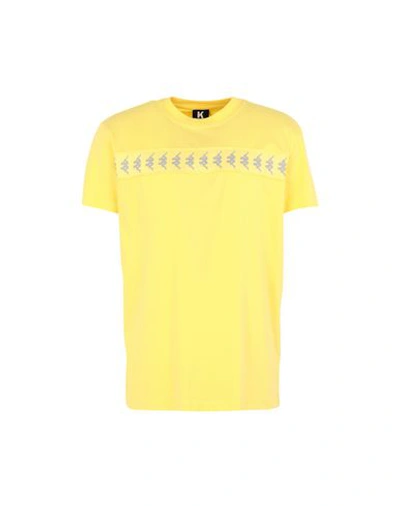 Shop Kappa Kontroll Kontroll Reflective Banda Man T-shirt Yellow Size M Cotton