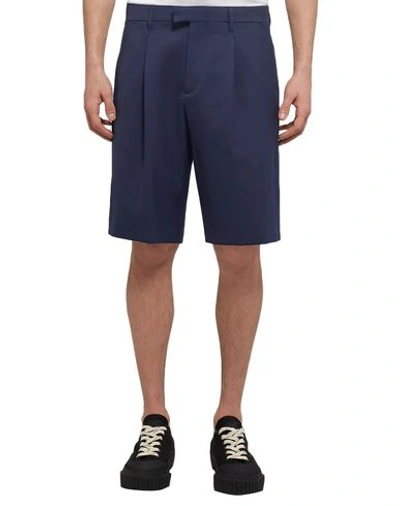 Shop Raf Simons Shorts & Bermuda In Dark Blue