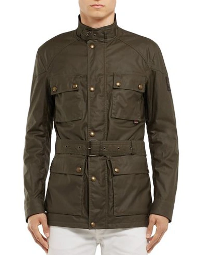 Shop Belstaff Jacket In Military Green