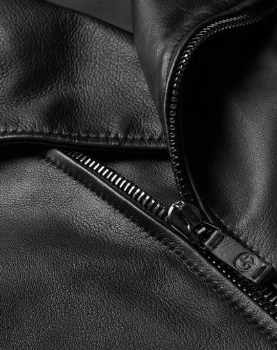 Shop Giorgio Armani Biker Jacket In Black