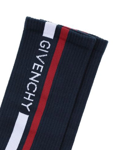 Shop Givenchy Short Socks In Dark Blue