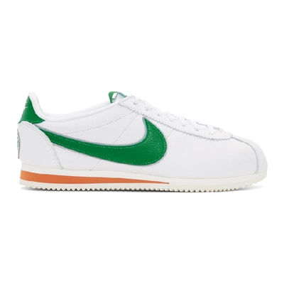 Shop Nike White And Green Stranger Things Edition Classic Cortez Qs Hh Sneakers In 100 Whitepi