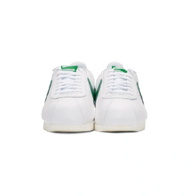 Shop Nike White And Green Stranger Things Edition Classic Cortez Qs Hh Sneakers In 100 Whitepi