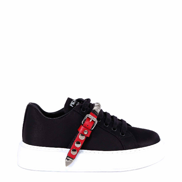 prada nylon low top sneakers
