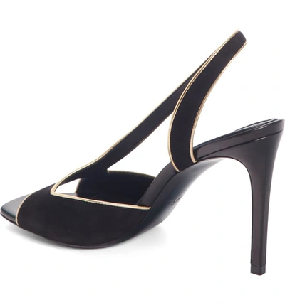 Shop Balmain Macy Slingback Sandal In Black