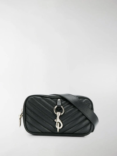 Shop Rebecca Minkoff Quilted Camera Belt Bag In Black