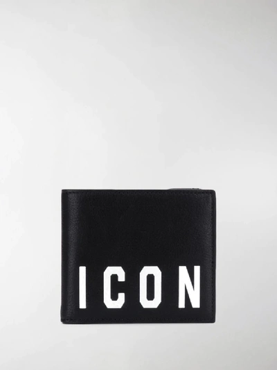 Shop Dsquared2 Icon Wallet In Black