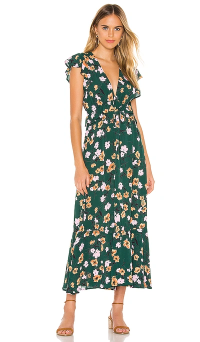 Shop Flynn Skye Ophilia Midi Dress In Emerald City
