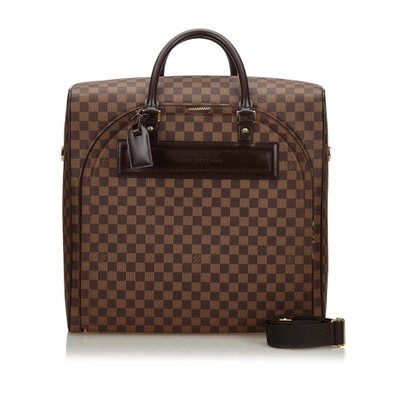 Shop Pre-owned Louis Vuitton Brown Damier Ebene Nolita Pm