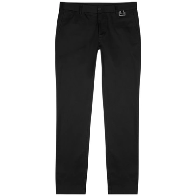 Shop Givenchy Black Slim-leg Cotton-blend Chinos