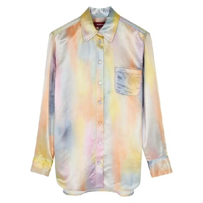 Shop Sies Marjan Sander Tie-dye Satin Shirt