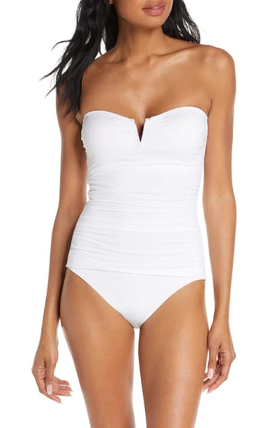 Shop Tommy Bahama 'pearl' Convertible One-piece Swimsuit In White
