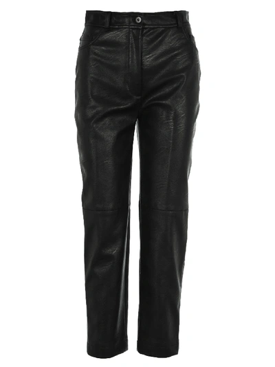 Shop Stella Mccartney Faux Leather Carrot Pant In Black