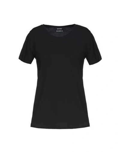 Shop Anthony Vaccarello T-shirts In Black