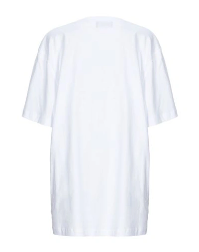 Shop Andrea Crews T-shirt In White