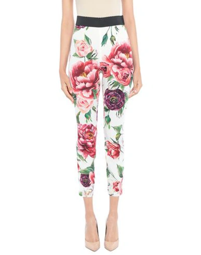 Dolce & Gabbana Cropped Pants In White