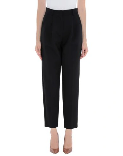 Shop Emporio Armani Woman Pants Black Size 8 Virgin Wool, Elastane, Polyamide