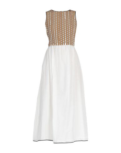 Alysi Long Dress In Khaki | ModeSens