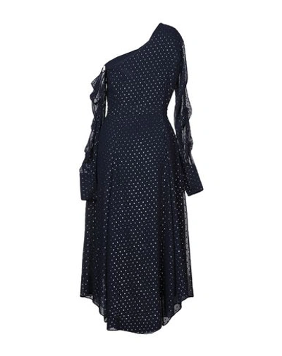 Shop Jonathan Simkhai Midi Dress In Dark Blue