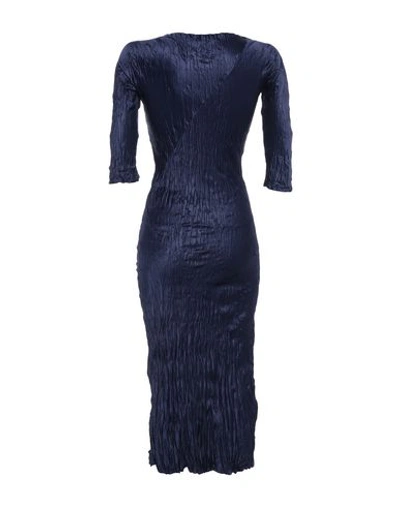 Shop Stephan Janson Midi Dress In Dark Blue