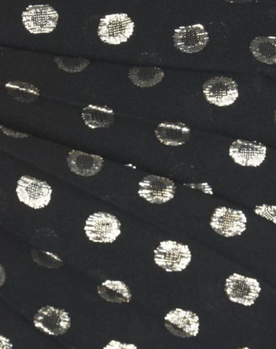 Shop Saint Laurent Woman Mini Skirt Black Size 10 Silk, Metallic Polyester, Virgin Wool