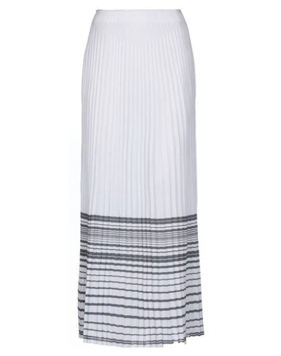 Shop Malo Woman Maxi Skirt White Size 2 Cotton
