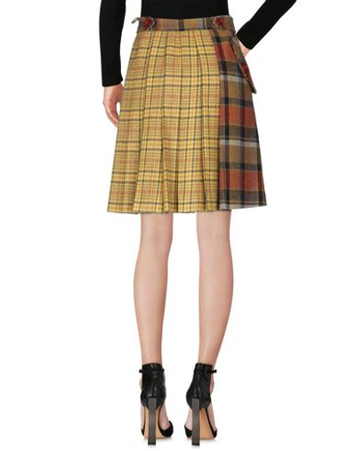 Shop Dice Kayek Knee Length Skirt In Ocher