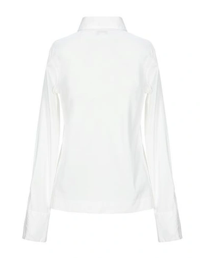 Shop Paul & Shark Solid Color Shirts & Blouses In Ivory