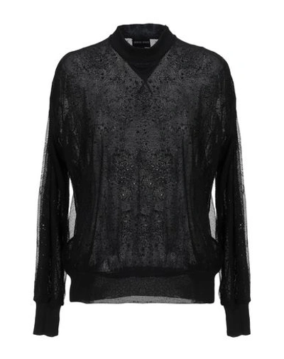 Shop Giorgio Armani Sweaters In Black