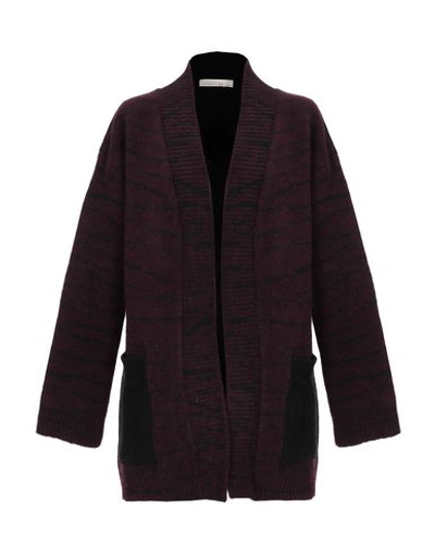 Shop Ssheena Cardigan In Maroon