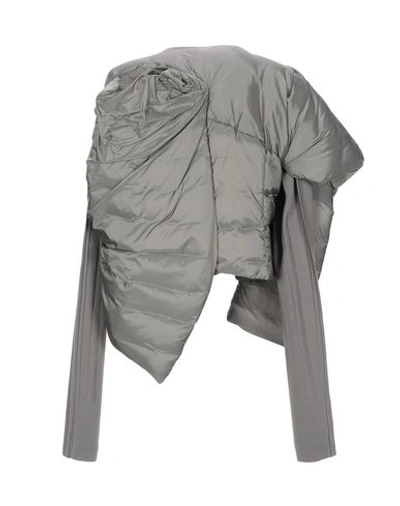 Shop Rick Owens Down Jackets In Grey