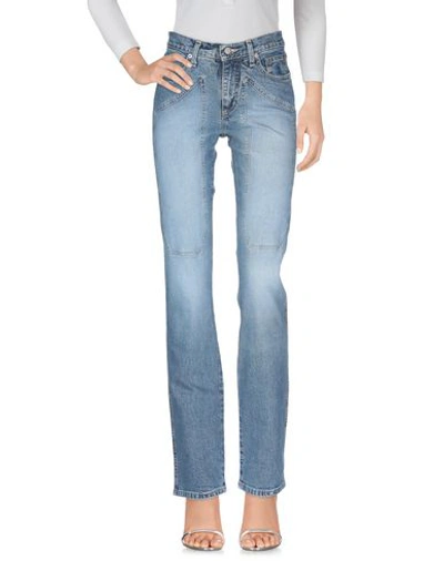 Shop Jeckerson Denim Pants In Blue