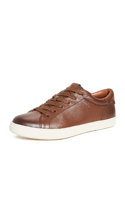 Shop Coach C126 Burnished Low Top Sneakers In Saddle